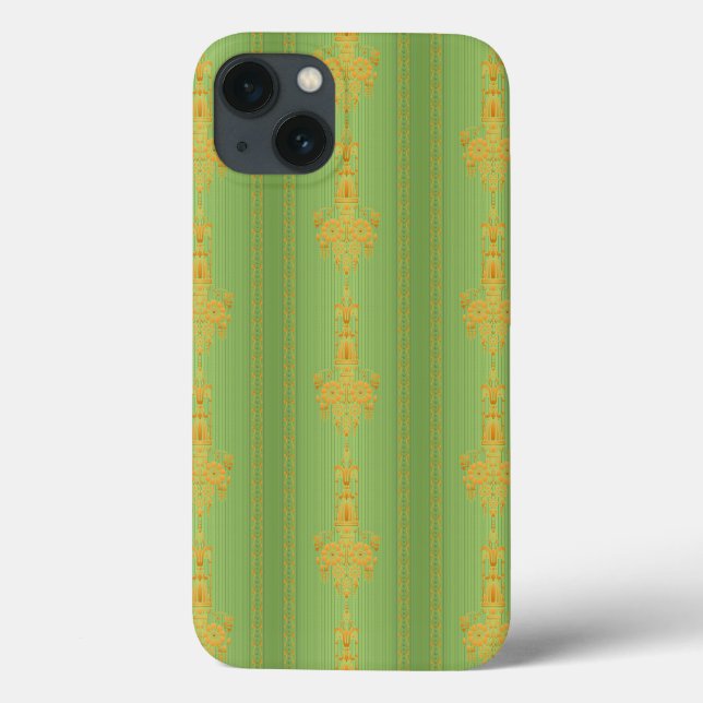 Baroque floral pattern with border V2020 Case-Mate Case-Mate iPhone Hülle (Rückseite)