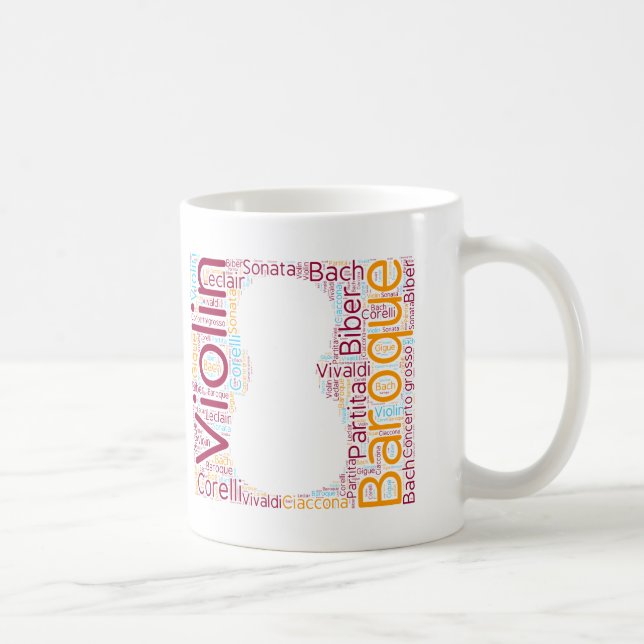 Baroque Geige Cloud mug Tasse (Rechts)