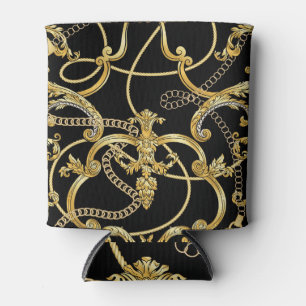 Baroque Gold Ketten Nahtloses Muster Dosenkühler