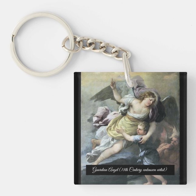 Baroque Guardian Angel Schlüsselanhänger (Vorderseite)