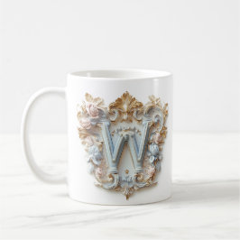 Baroque Letter 'W' Tasse für eine Kaffeeprinzessin