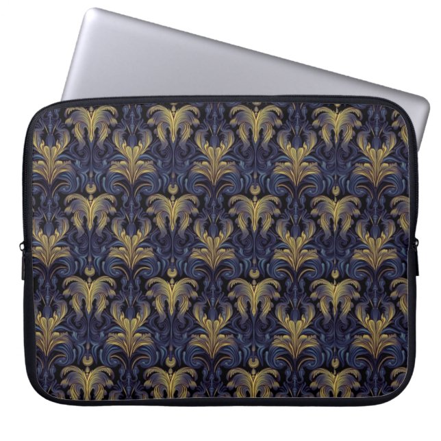 Baroque Midnight Opulence Laptopschutzhülle (Vorderseite)