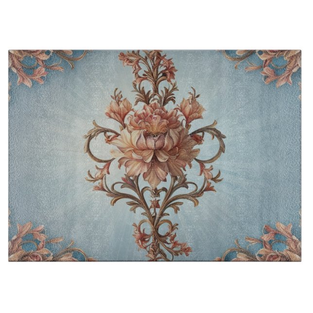 Baroque Rose  Cutting Board Schneidebrett (Vorderseite)