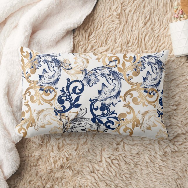 Baroque-Style Retro Classic Pattern  Lendenkissen (Decke)