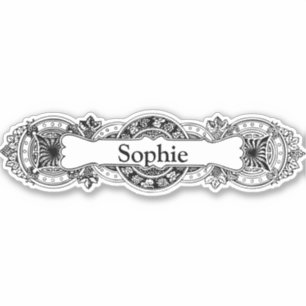 Baroque-Vinyl-Aufkleber, kundenspezifisch geschnit Aufkleber