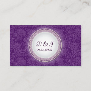 Baroque Violet Plaque Besondere Anlass Platzkarte