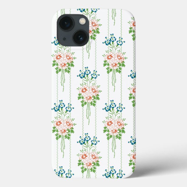 Baroque Wallpaper Flower bouquet Case-Mate iPhone Hülle (Rückseite)