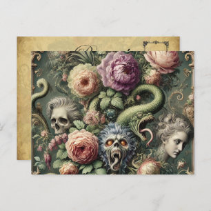 Baroquing Boundaries - Gotisch Viktorianisch Feiertagspostkarte