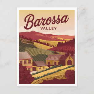 Barossa Valley Vintage Postkarte