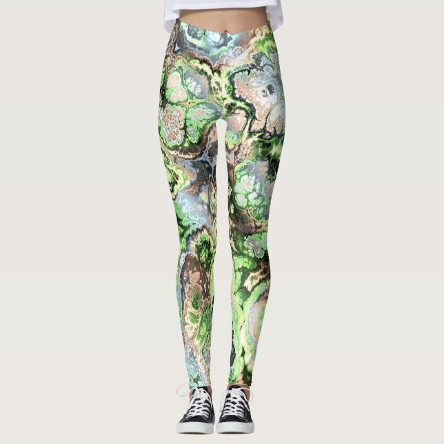 Barote Pastel Fraktal Abstrakte Kunst, Dichtung un Leggings (Vorderseite)