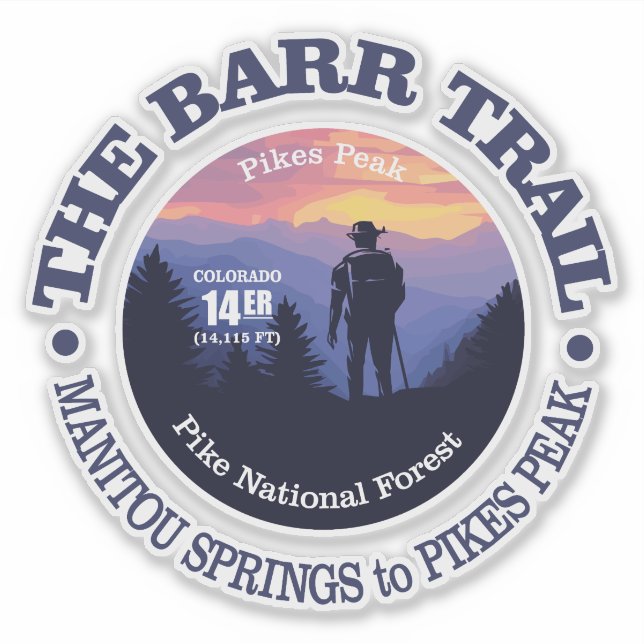 Barr Trail (rd2) Aufkleber (Vorderseite)