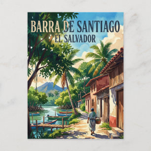 Barra de Santiago El Salvador Postkarte