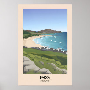 Barra Schottland Reiseplakat Poster