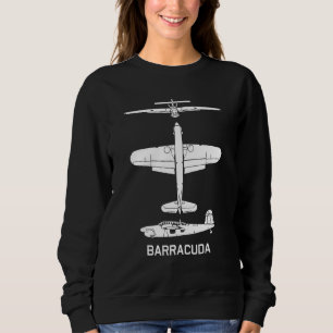 Barracuda British Ww2 Torpedo Dive Bomber Flugzeug Sweatshirt