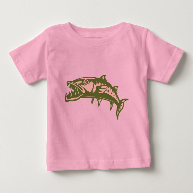 Barracuda Fisch #4 Baby T-shirt (Vorderseite)