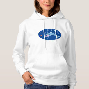 Barracuda Fisch hungriger Cartoon Hoodie
