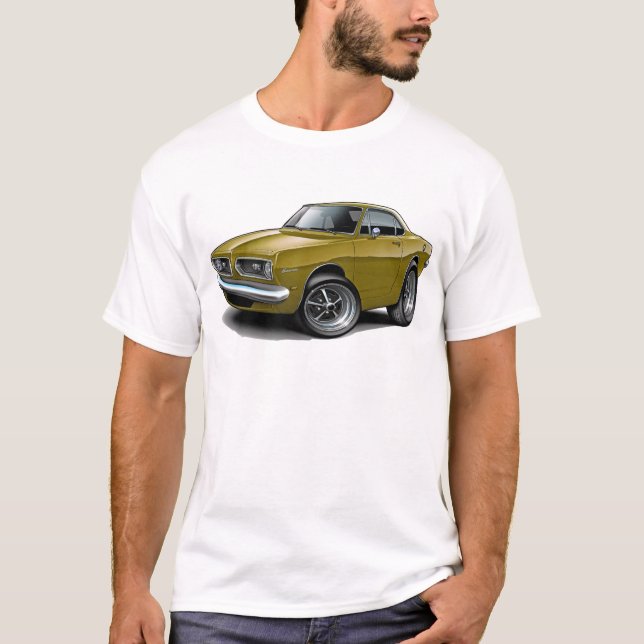 Barracuda-Goldcoupé 1967-69 T-Shirt (Vorderseite)
