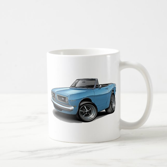 Barracuda-lt 1967-69 Blue Convertible Kaffeetasse (Rechts)