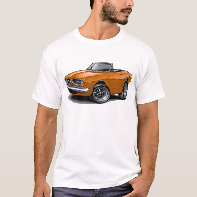 Barracuda-orange Kabriolett 1967-69 T-Shirt (Vorderseite)