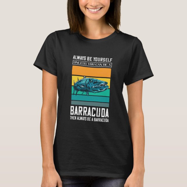 Barracuda Retro Sei Immer Du Selbst Barracuda Fisc T-Shirt (Vorderseite)