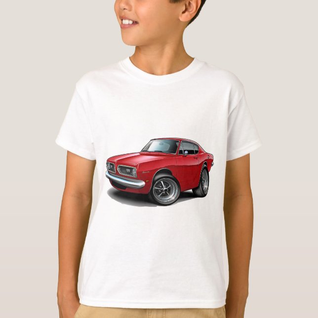 Barracuda-Rot-Auto 1967-69 T-Shirt (Vorderseite)
