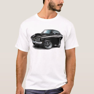 Barracuda-Schwarz-weißes Auto 1967-69 T-Shirt