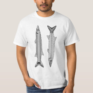 Barracuda Shirt für erwachsene Fische