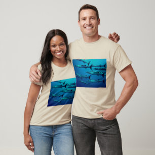 Barracuda tauchen Tiefseewasser tropische Welle T-Shirt