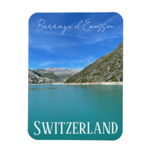 Barrage d'Emosson, Schweiz, Damm, Berge Magnet