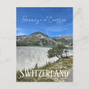 Barrage d'Emosson, Schweiz, Damm, Berge Postkarte