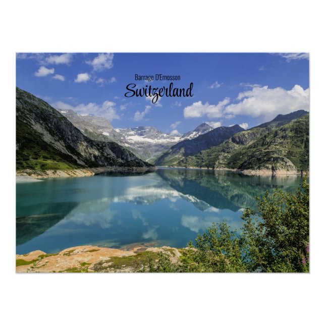 Barrage D'Emosson, Schweiz Poster (Vorderseite)