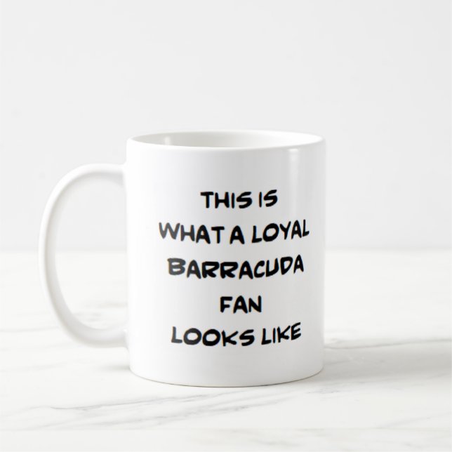Barrakuda-Fan, treu Kaffeetasse (Links)