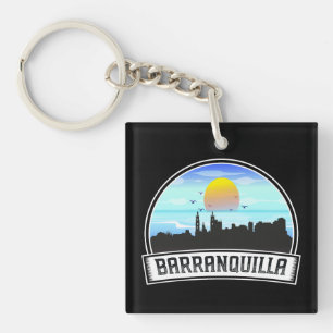 Barranquilla Colombia Skyline Panorama View Schlüsselanhänger