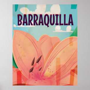Barraquilla Kolumbien Vintage-Reiseposter Poster