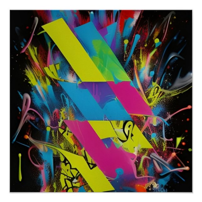 Barras y Explosión de Color Poster (Vorderseite)