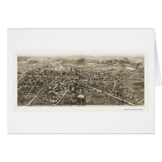 Barre, panoramische Karte MAs - 1870s