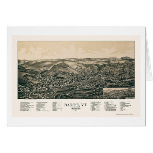 Barre, panoramische Karte VT - 1891