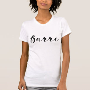 BARRE Trendiges Schwarz Schrift Kalligrafie Modern T-Shirt
