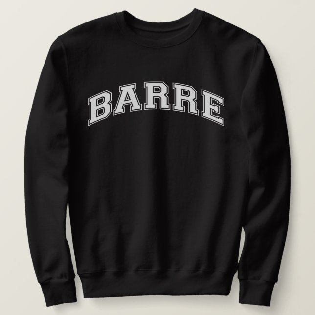 BARRE University Style Sweater America Uni Sweatshirt (Design vorne)