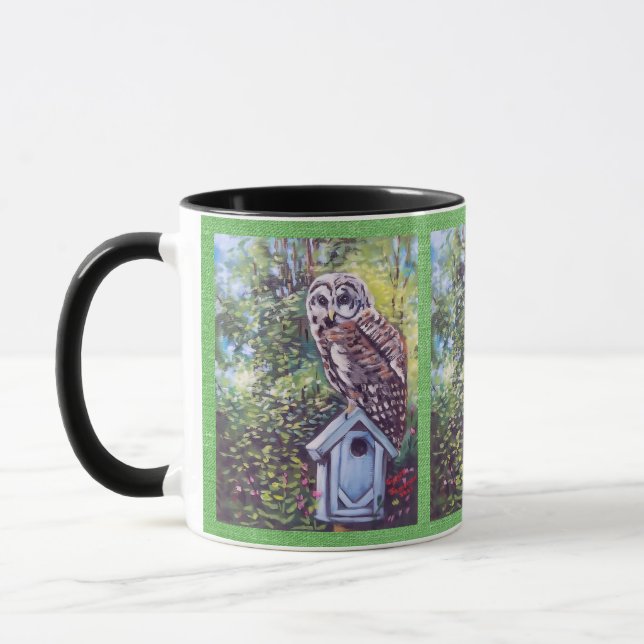 BARRED OWL AND BIRDHOUSE TASSE & CUPS (Links)