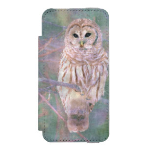 Barred Owl Pastel Digitales Ölgemälde Incipio Watson™ iPhone 5 Geldbörsen Hülle