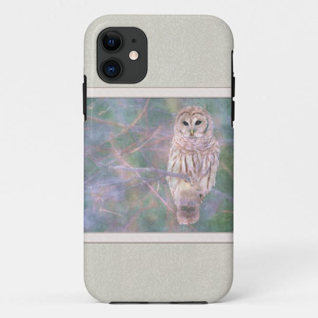 Barred Owl Pastelllackierung Case-Mate iPhone Hülle (Rückseite)