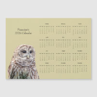 Barred Owl und Kalender 2024
