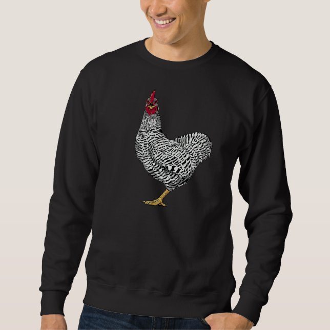 Barred Rock Chicken Sweatshirt (Vorderseite)