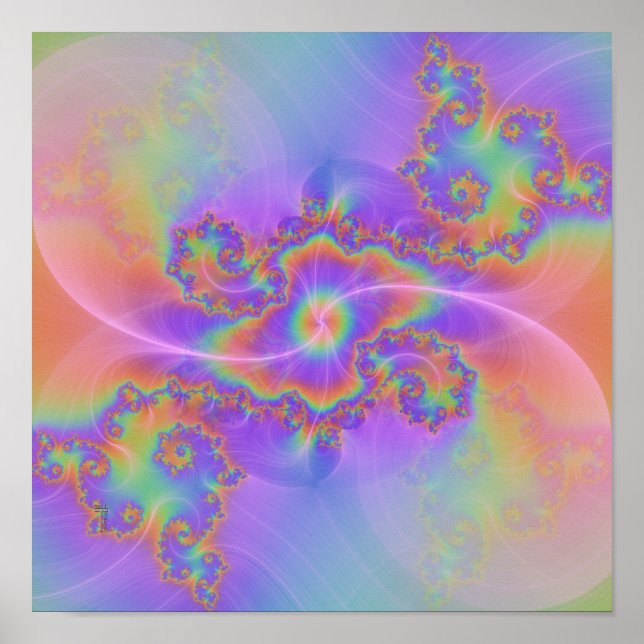 Barred Spiral (12" x 12") Art Print Poster (Vorne)