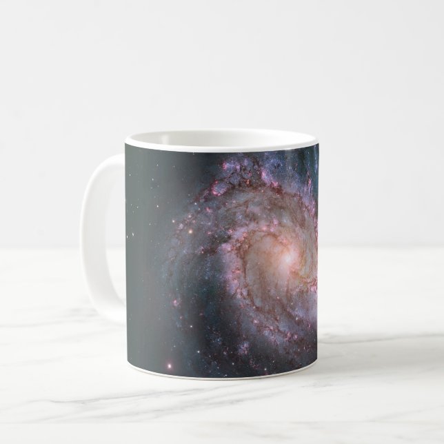 Barred Spiral Galaxy Messier 83.2 Kaffeetasse (Vorderseite Links)