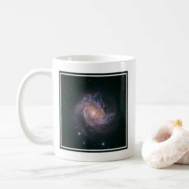 Barred Spiral Galaxy Messier 83.2 Kaffeetasse (Mit Donut)