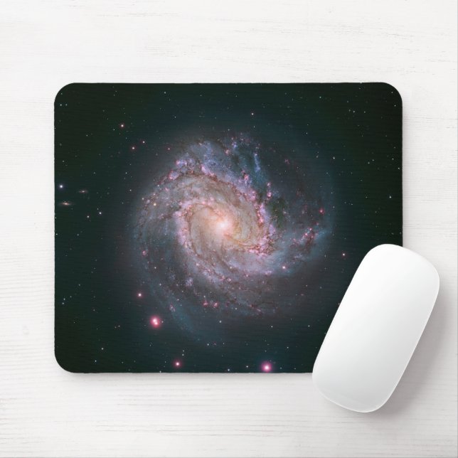 Barred Spiral Galaxy Messier 83.2 Mousepad (Mit Mouse)