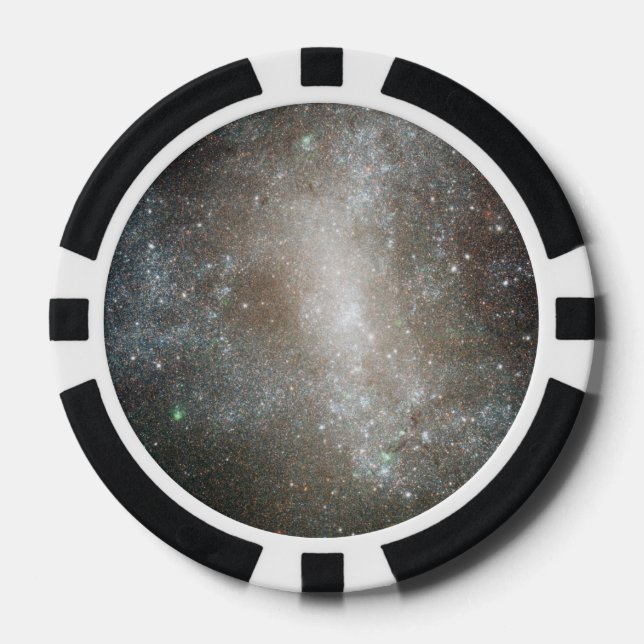 Barred Spiral Galaxy NGC 1313 - HST Pokerchips (Vorderseite)