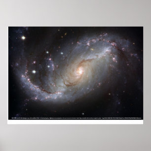 Barred Spiral Galaxy NGC 1672 Poster